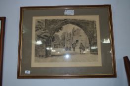 Framed Engraving 