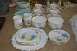 Taylor & Kent Decorative 30 Piece Tea Set and Poole Pottery Dinnerware