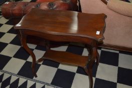 Mahogany Occasional Table with Undershelf