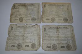 Merchant Navy Certificate of Discharge Circa 1900