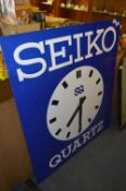 Large Seiko Quartz Advertising Clock