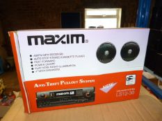 *Box Containing Ten Maxim LS12-30 Car Stereo and Speaker Sets