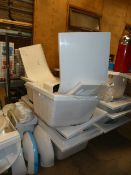 *Five P Shape White Acrylic Baths