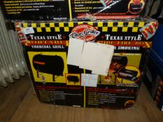 *Texas Style Charcoal Grill