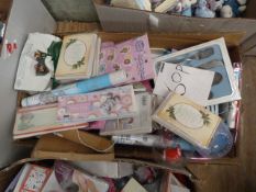 *Box Containing Cutlery Sets, Greetings Cards, etc.