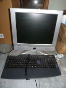 *Computer Monitor and IBM Keyboard