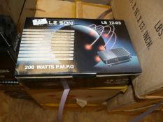 *Box Containing Six Leson LS12-03 200W Power Amplifiers