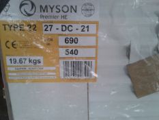 * Myson Premier HE Type 22 Radiator 690x 540