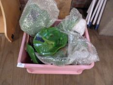 *Box Containing Novelty Floating Frogs on Lily Pads