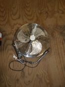 *Industrial Style Chrome Fan