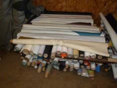 *Assorted Roll Ends and Remnants of Vinyl and Faux Leather Fabric (Various Colours and Lengths)