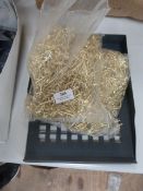 *Three Bags Containing Approximately 2500 Brass Plated Square Hooks