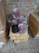 *Two Boxes Containing 12 Spools of Black Polyester Yarn and One Box Containing Burgundy Polyester