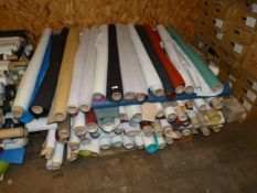 *Assorted Roll Ends and Remnants of Vinyl and Faux Leather Fabric (Various Colours and Lengths)