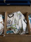*Box Containing 50 Aboriginal Style T-Shirts (Mixed Sizes and Designs)