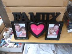 *Box Containing Twelve Family Photo Frames (Black)