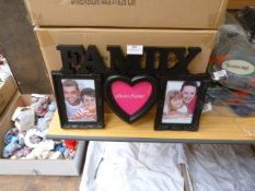 *Box Containing Twelve Family Photo Frames (Black)