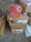 *Ten Rolls of Red Polyester Yarn