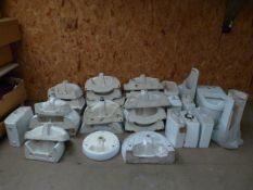 *Quantity of White Sanitary Ware; Toilets, WCs, Wash Hand Basins and Pedestals