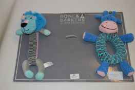 *BONE & BARKERS DOG TOYS 2PK