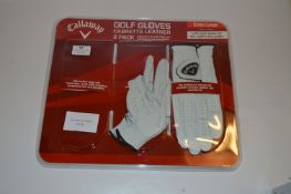 *XL LEFT HAND CALLAWAY GOLF GLOVE 2PK