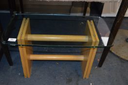 Small Side Table with Glass Top