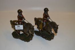Pair of Bronze Effect Ornaments 