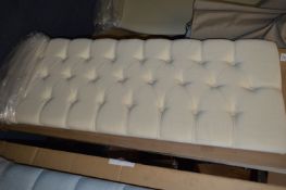 *Cream Linen Effect Double Headboard