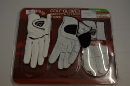 *XL LEFT HAND CALLAWAY GOLF GLOVE 3PK