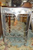 Wrought Metal 12 Bottle Shelf Unit