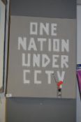 Unframed Printed Banksy Style Canvas 