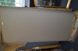 *Steal Grey Linen Effect King Size Headboard