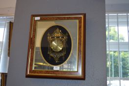 Framed Decorative Skeleton Clock Mirror