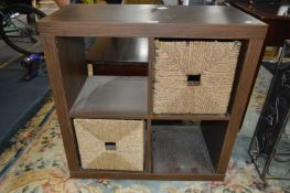 Laminate Walnut Shelf Unit