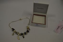 Pandora Necklace with Charms and Pendants