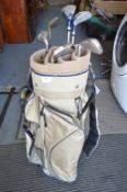Golf Bag and Six Clubs