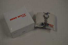 Miss Sixty Time Heart Shaped Wristwatch