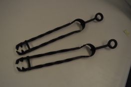 Black Metal Tongs
