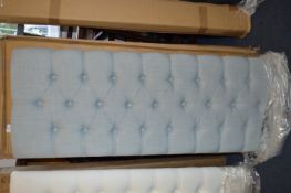 *Two Grey Linen Effect Double Headboards