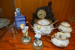 Happy Anniversary Tea Set, Clock and Ornaments