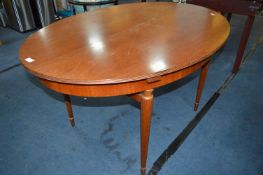 Walnut Oval Topped Extending Dining Table