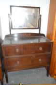 Oak Two Drawer Dressing Table