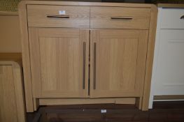 *Light Oak Sideboard with Two Doors and One Drawer