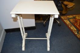 White Painted Side Table