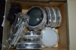 Box of SLR Camera Lenses