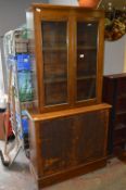 Edwardian Walnut Bookcase and Base