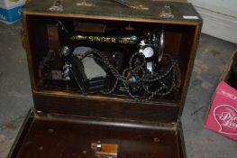 Cased Electric Singer Sewing Machine