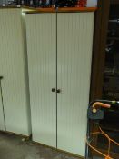 Cream Double Door Wardrobe with Pine Features