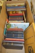 Box of Vintage Books, Vintage Annuals, History of England, etc.
