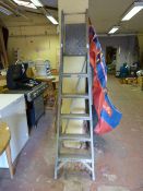 *Pair of Aluminium Five Tread Platform Steps